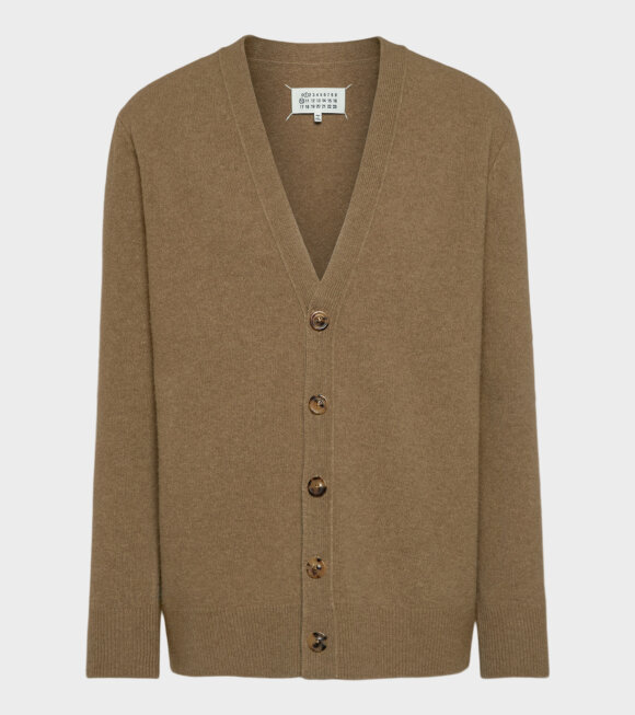 Maison Margiela - Washed Lambswool Cardigan Pink Beige