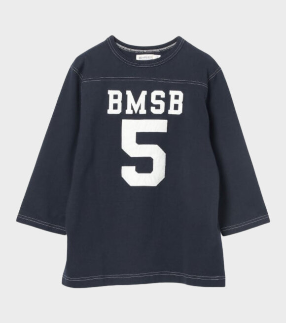 Beams Boy - Tenjiku Football 3/4 T-shirt Navy