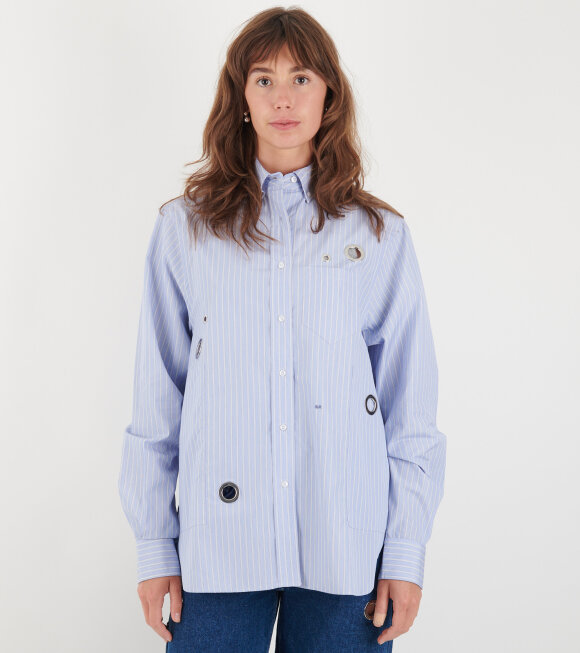 Saks Potts - Eyelet William Shirt Noble Blue