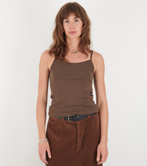 Amomento - Strap Top Brown