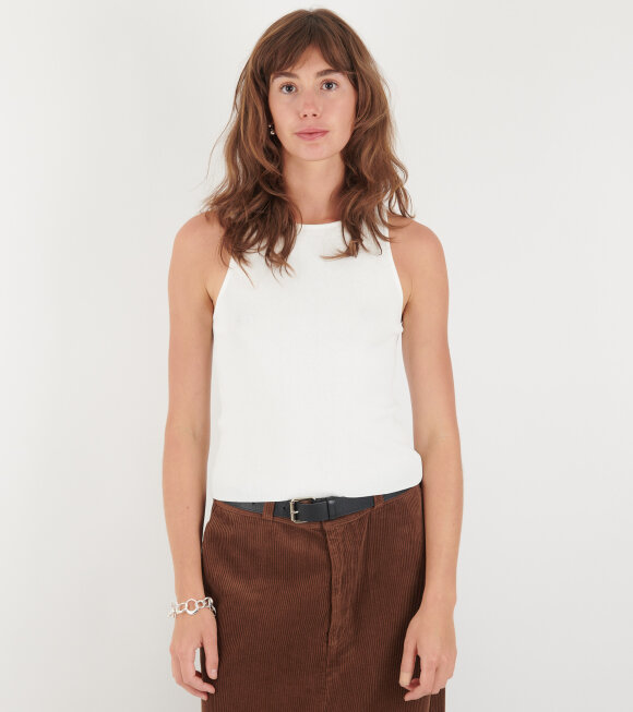 Amomento - Cut-Out Sleeveless Top Ivory