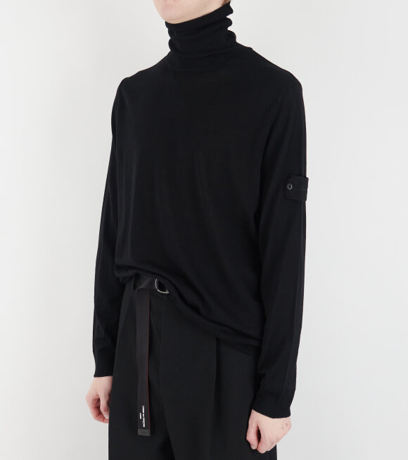 Stone Island - Ghost Wool Turtleneck Black