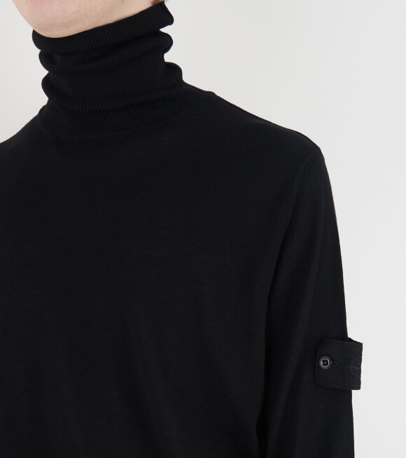 Stone Island - Ghost Wool Turtleneck Black