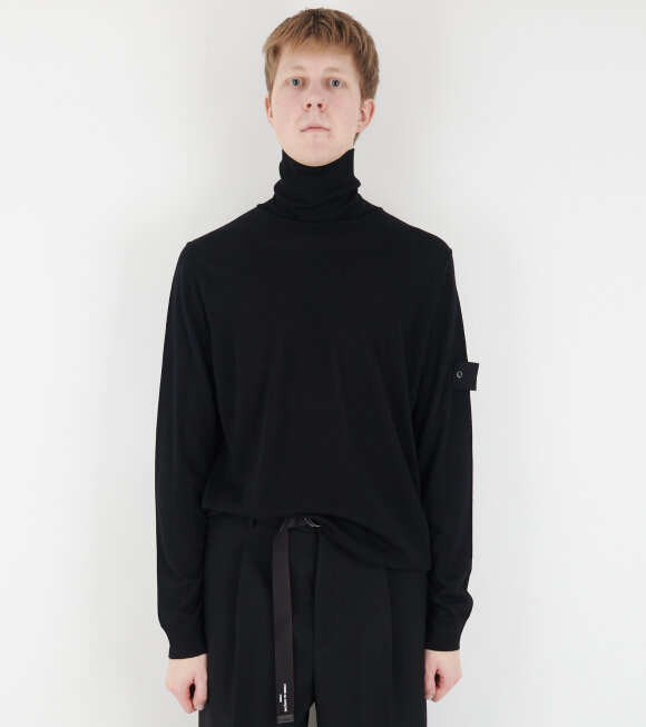 Stone Island - Ghost Wool Turtleneck Black