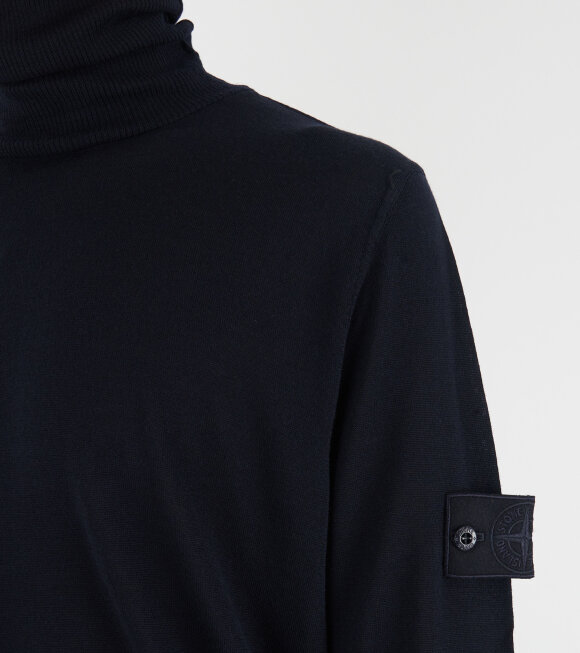 Stone Island - Ghost Wool Turtleneck Navy