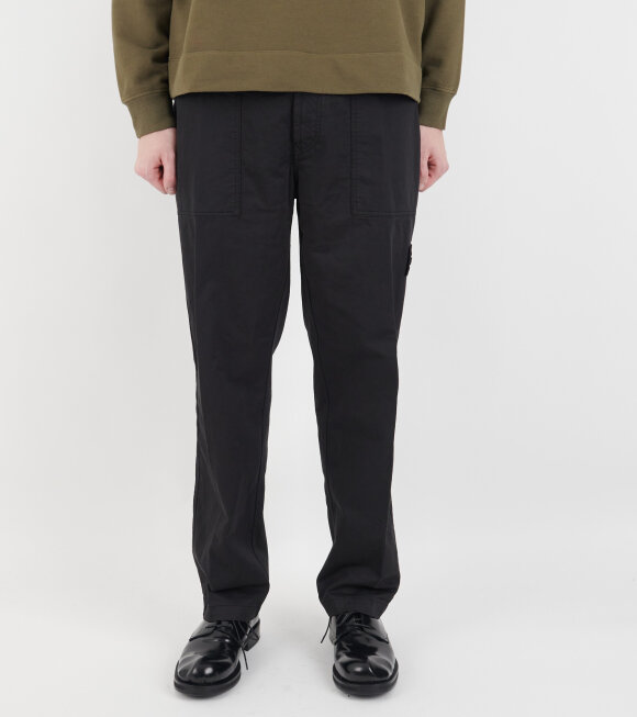 Stone Island - Ghost Cotton Wool Trousers Black