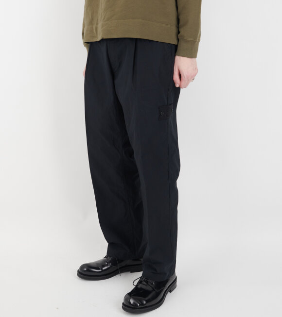 Stone Island - Ghost Loose Canvas Trousers Black