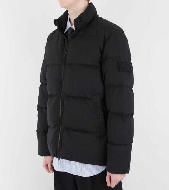 Stone Island - Ghost Twill Wool Down Jacket Black