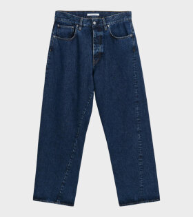 Wide Twist Jeans Rinse Blue