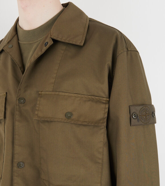 Stone Island - Ghost Performance Twill Wool Jacket Olive Green