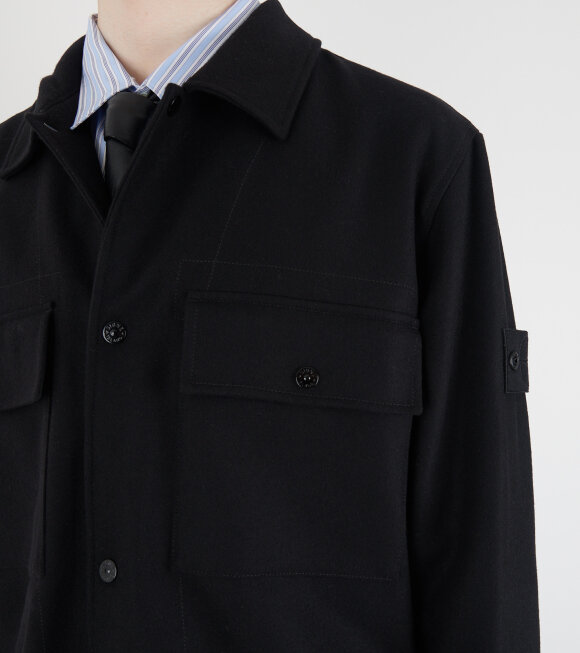 Stone Island - Ghost Wool Overshirt Black