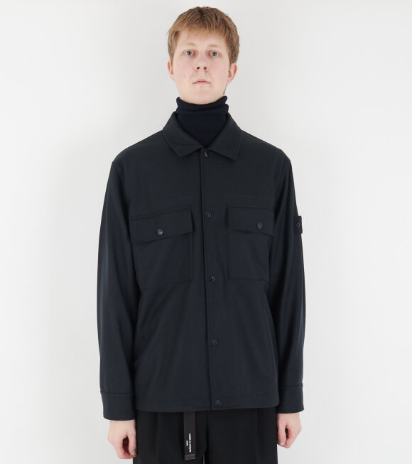 Stone Island - Ghost Wool Overshirt Navy