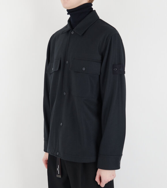 Stone Island - Ghost Wool Overshirt Navy