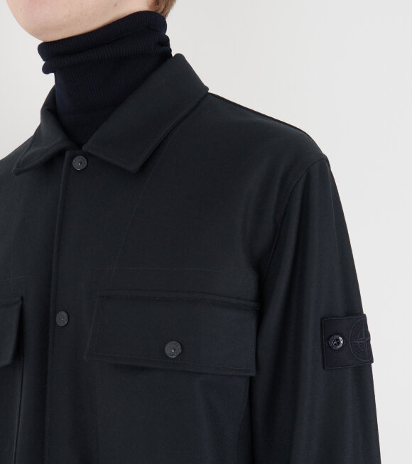 Stone Island - Ghost Wool Overshirt Navy