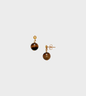 Anni Lu - Ball Earring Eye of the Tiger Brown