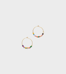 Anni Lu - Golden Alaia Hoop Multicolor