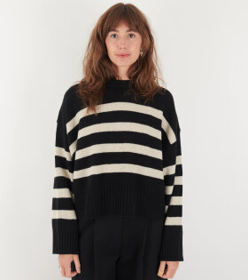 Campa Jumper Black/Sand Stripe