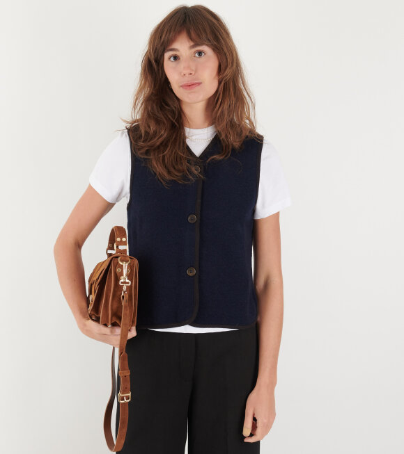 Aiayu - Hilda Wool Vest Navy