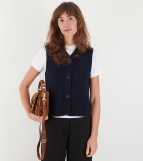 Hilda Wool Vest Navy