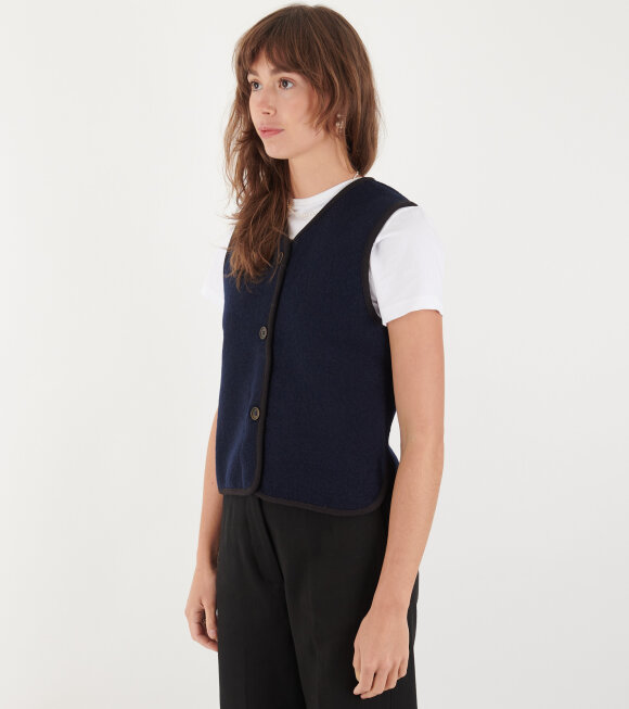 Aiayu - Hilda Wool Vest Navy