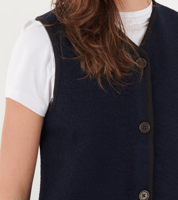 Aiayu - Hilda Wool Vest Navy