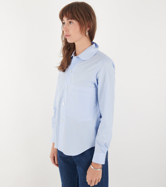 Comme des Garcons Girl - Ladies Round Collar Shirt Blue