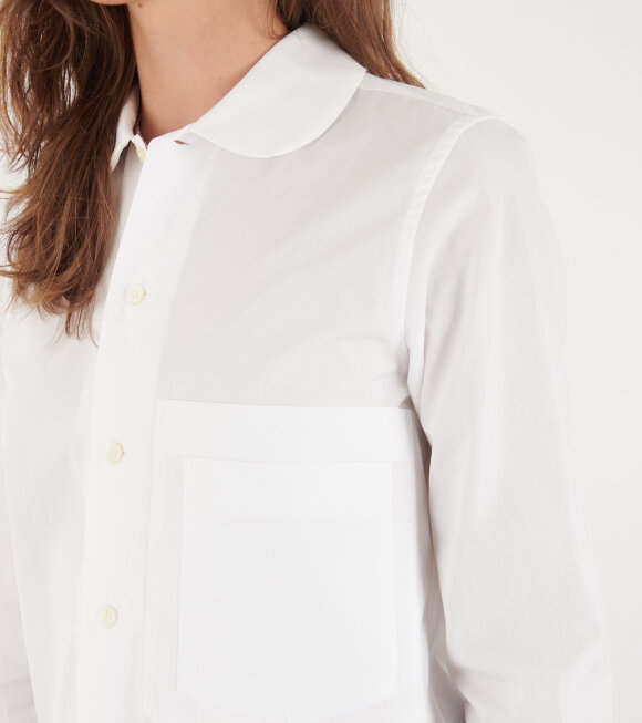 Comme des Garcons Girl - Ladies Round Collar Shirt White