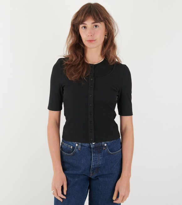 Amomento - Two-Piece Layer T-shirt Black