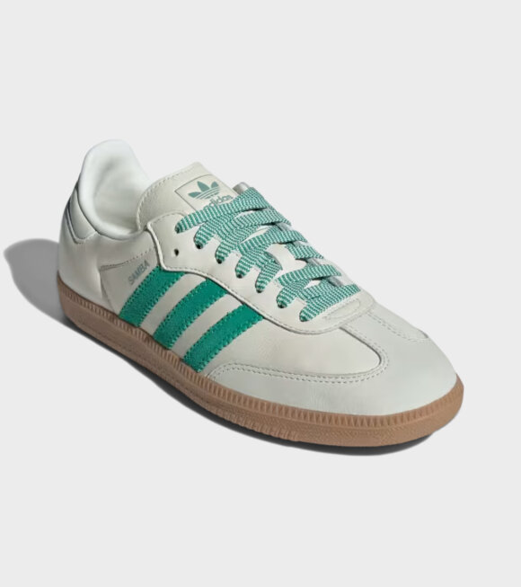 Adidas  - Samba OG Off-white/Court Green/Hazy Green