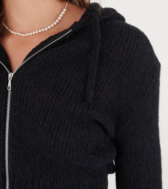 Our Legacy - Compact Hood Black Fuzzy Alpaca