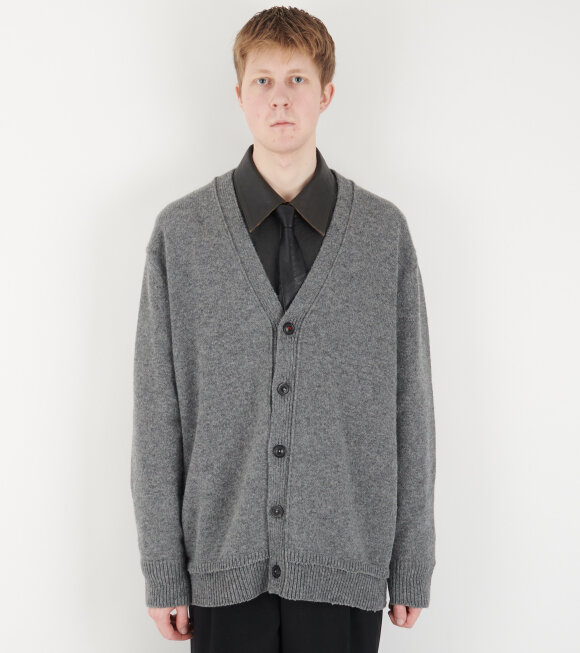 Maison Margiela - Elbow Patch Cardigan Grey