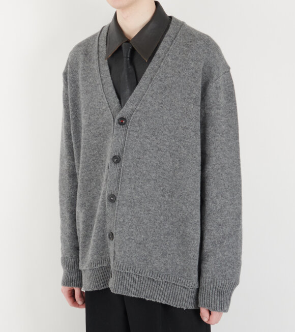 Maison Margiela - Elbow Patch Cardigan Grey