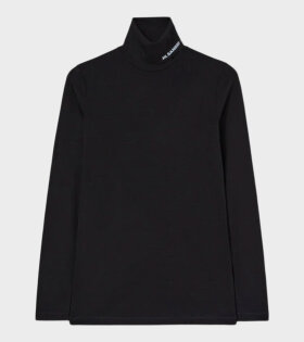 High Neck L/S T-shirt Black