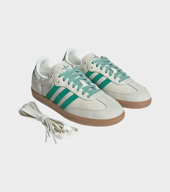 Adidas  - Samba OG Off-white/Court Green/Hazy Green