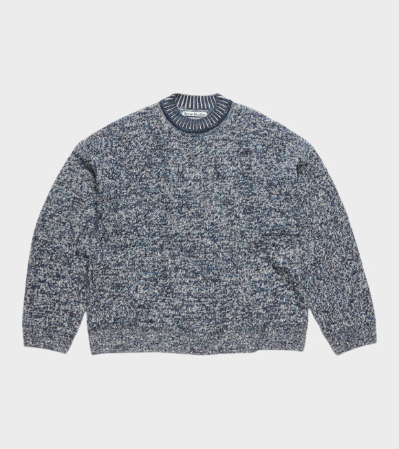 Acne Studios - Jacquard Jumper Blackbird Blue/Multi