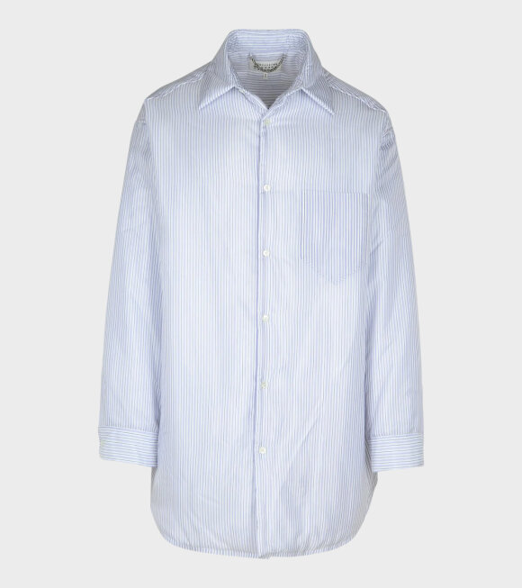 Maison Margiela - Padded Striped Shirt White/Blue