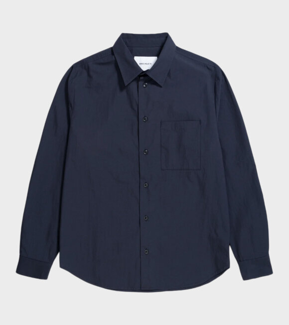 Norse Projects - Silas Tech Poplin Shirt Dark Navy