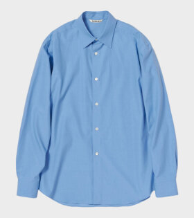 Washed Finx Twill Shirt Blue