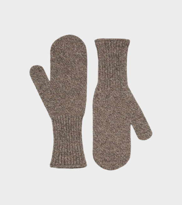 Skall Studio - Olivia Mittens Brown Mouliné