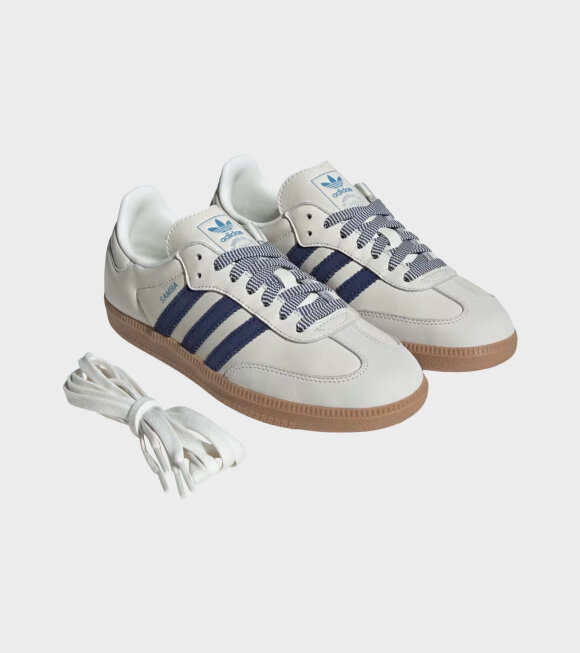 Adidas  - Samba OG Off-white/Dark Blue/Clear Sky