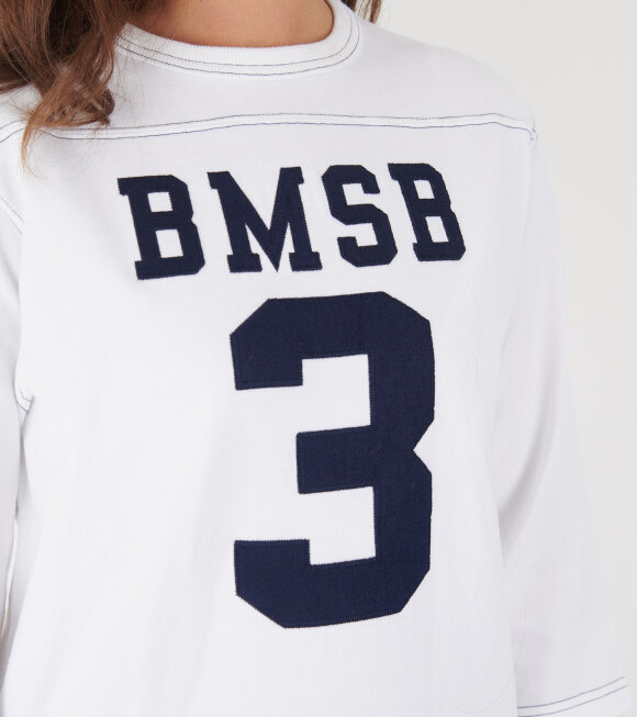 Beams Boy - Tenjiku Football 3/4 T-shirt White