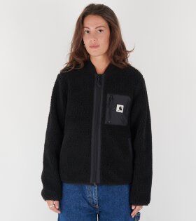 W Janet Liner Fleece Jacket Black