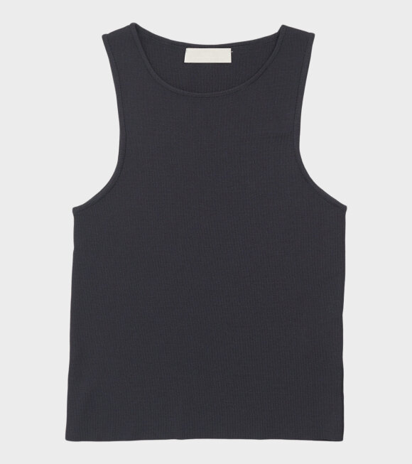 Amomento - Cut-Out Sleeveless Top Dark Navy