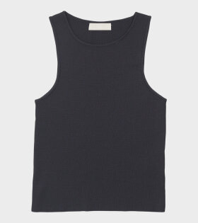 Cut-Out Sleeveless Top Dark Navy