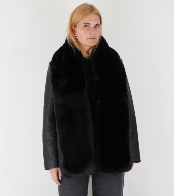 Acne Studios - Furry Scarf Black