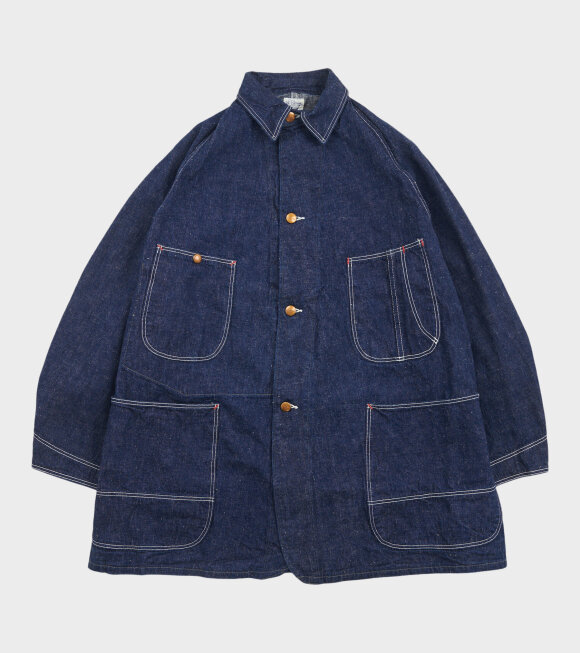 OrSlow - Loose Fit Denim Jacket Blue