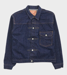 40's Pleated Front Shirt Dark Denim Blue