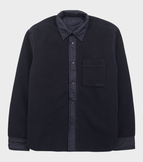 Norse Projects - Ulrik Reversible Fleece Overshirt Navy