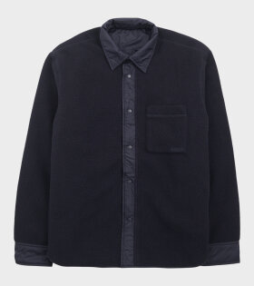 Ulrik Reversible Fleece Overshirt Navy