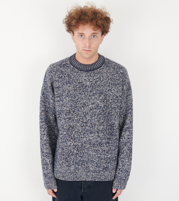 Acne Studios - Jacquard Jumper Blackbird Blue/Multi